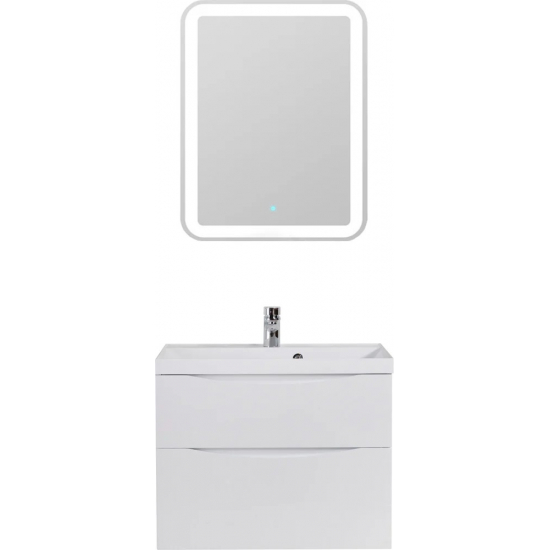 Тумба с раковиной BELBAGNO Marino H80 bianco lucido