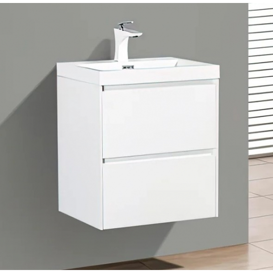 Тумба с раковиной BELBAGNO Pietra Mini 50 bianco lucido