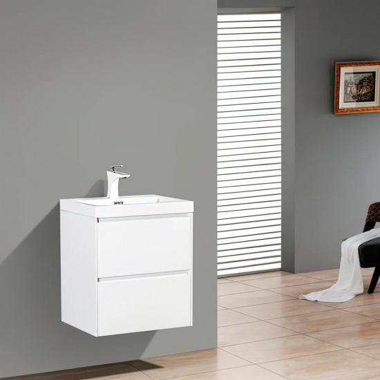Тумба с раковиной BELBAGNO Pietra Mini 50 bianco lucido