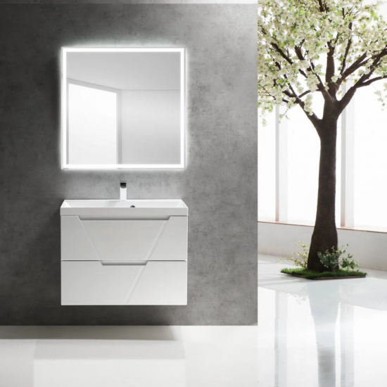 Тумба с раковиной BELBAGNO Vittoria 80 bianco lucido