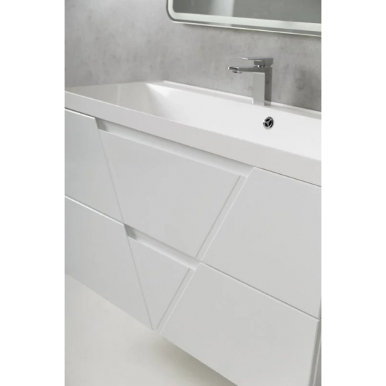 Тумба с раковиной BELBAGNO Vittoria 80 bianco lucido