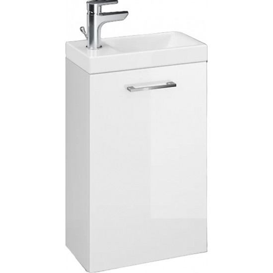 Тумба с раковиной CERSANIT Lara 40 белая, раковина como 40