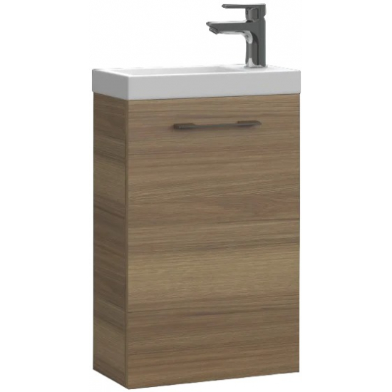 Тумба с раковиной CERSANIT Lara 40 орех, раковина como 40