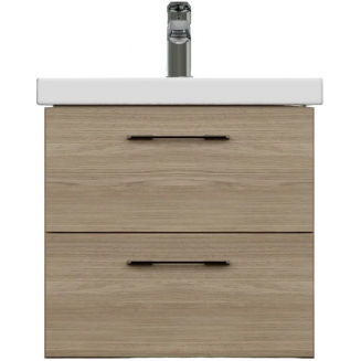 Тумба с раковиной CERSANIT Lara 50 орех, раковина Como 50