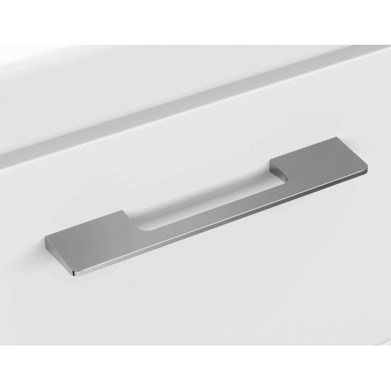 Тумба с раковиной CERSANIT Lara 60 белая, раковина como 60