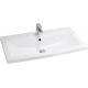 Тумба с раковиной CERSANIT Lara 80 белая, раковина como 80