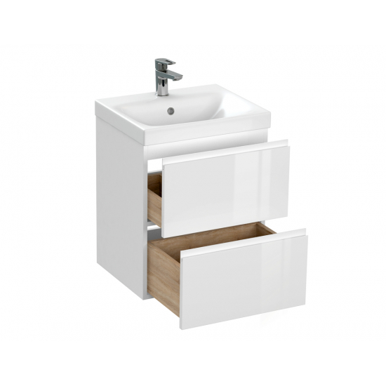 Тумба с раковиной CERSANIT Moduo 50 белая