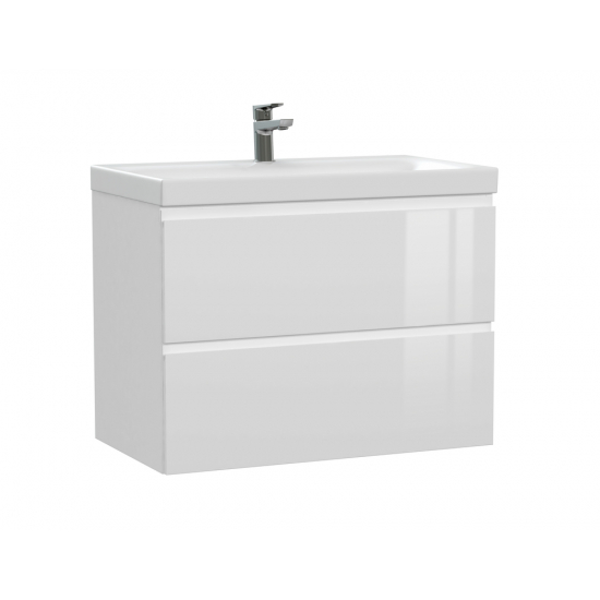 Тумба с раковиной CERSANIT Moduo 80 белая