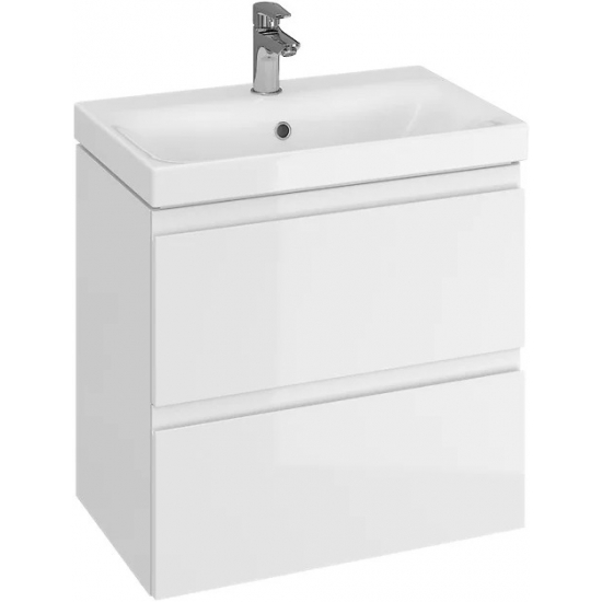 Тумба с раковиной CERSANIT Moduo slim 60 белая