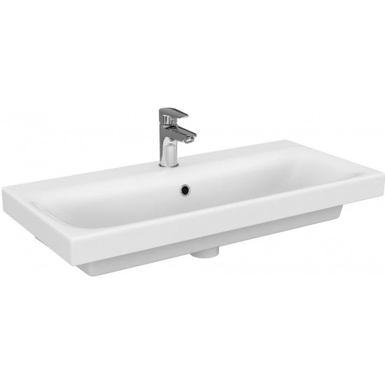 Тумба с раковиной CERSANIT Moduo slim 80 белая