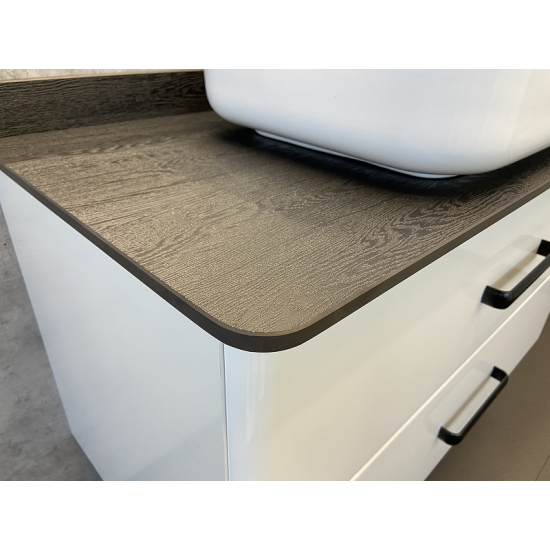 Тумба с раковиной COMFORTY Амстердам 95 черная матовая столешница