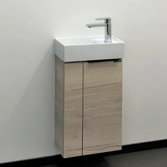 Тумба с раковиной COMFORTY Асти 40 дуб дымчатый