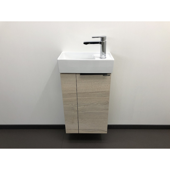 Тумба с раковиной COMFORTY Асти 40 дуб дымчатый