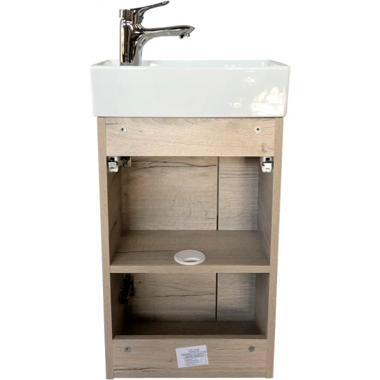 Тумба с раковиной COMFORTY Асти 40 дуб дымчатый