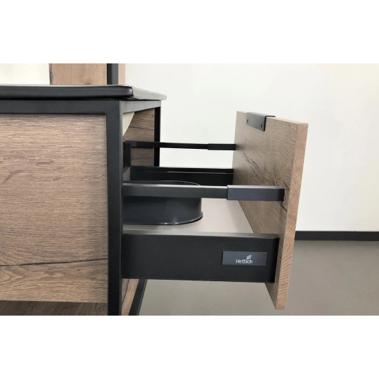 Тумба с раковиной COMFORTY Бонн 75 дуб темный