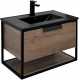 Тумба с раковиной COMFORTY Бонн 75 дуб темный