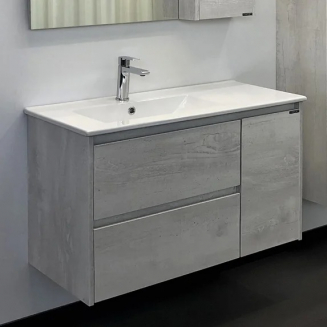 Тумба с раковиной COMFORTY Бремен 90, дуб белый