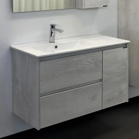 Тумба с раковиной COMFORTY Бремен 90, дуб белый