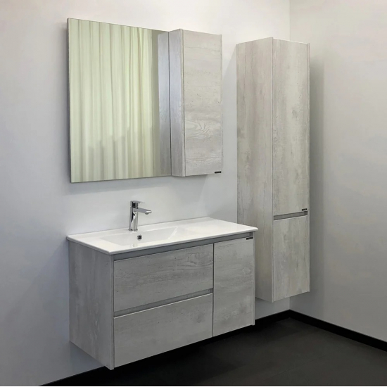 Тумба с раковиной COMFORTY Бремен 90, дуб белый