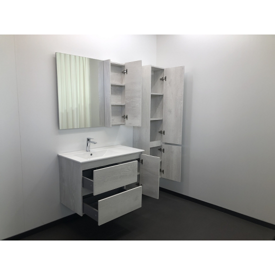 Тумба с раковиной COMFORTY Бремен 90, дуб белый