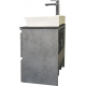 Тумба с раковиной COMFORTY Эдинбург 60-2 подвесная, бетон светлый, раковина 9055RA-50