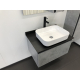 Тумба с раковиной COMFORTY Эдинбург 75 подвесная, бетон светлый
