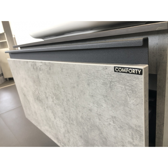 Тумба с раковиной COMFORTY Эдинбург 75 подвесная, бетон светлый