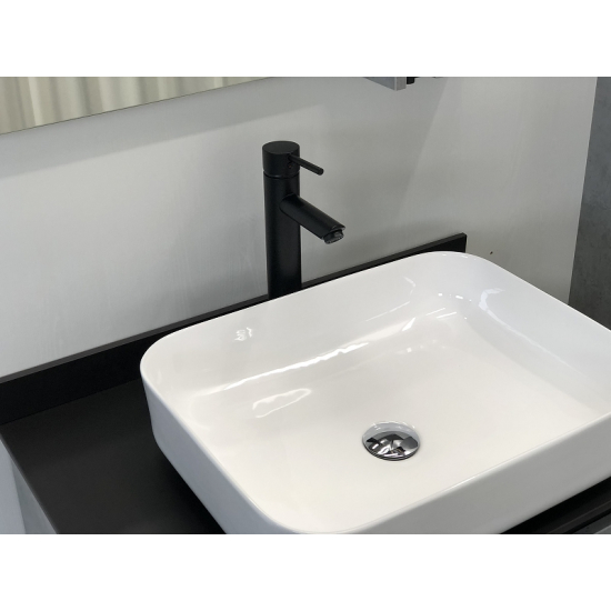 Тумба с раковиной COMFORTY Эдинбург 75 подвесная, бетон светлый