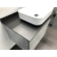 Тумба с раковиной COMFORTY Эдинбург 90 подвесная, бетон светлый, раковина T-Y9378