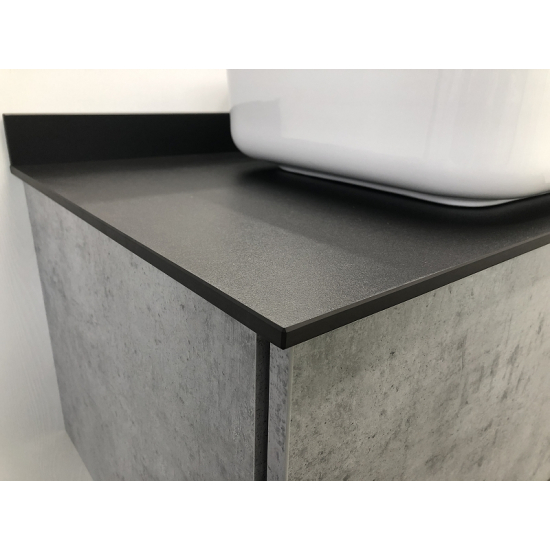 Тумба с раковиной COMFORTY Эдинбург 90 подвесная, бетон светлый, раковина T-Y9378