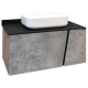 Тумба с раковиной COMFORTY Эдинбург 90 подвесная, бетон светлый, раковина T-Y9378