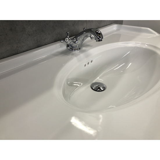 Тумба с раковиной COMFORTY Феррара 100 подвесная, белая