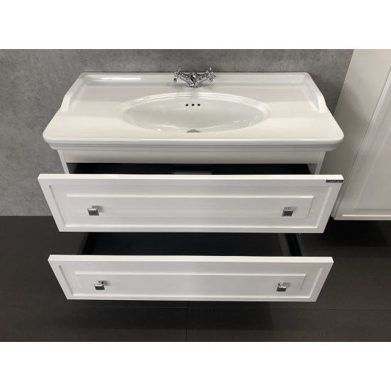 Тумба с раковиной COMFORTY Феррара 100 подвесная, белая