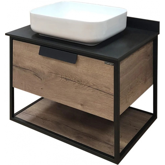 Тумба с раковиной COMFORTY Кёльн 75, дуб темный