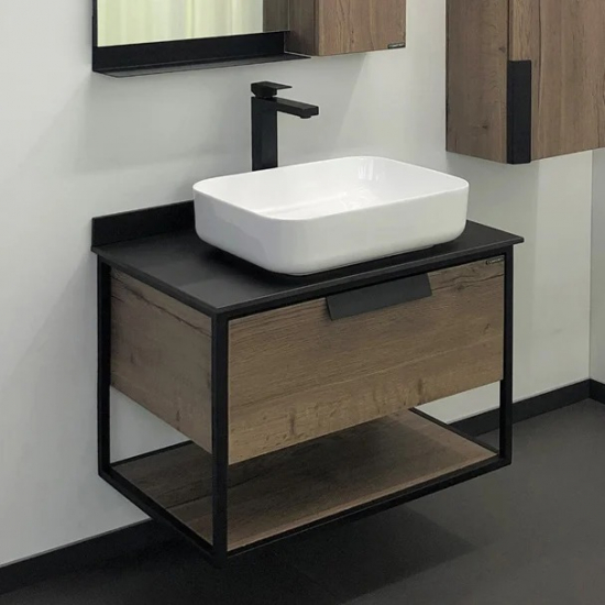 Тумба с раковиной COMFORTY Кёльн 75, дуб темный