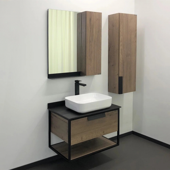 Тумба с раковиной COMFORTY Кёльн 75, дуб темный