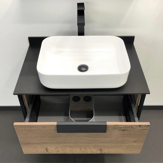 Тумба с раковиной COMFORTY Кёльн 75, дуб темный