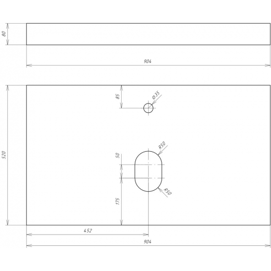 Тумба с раковиной COMFORTY Кёльн 90-1, дуб темный