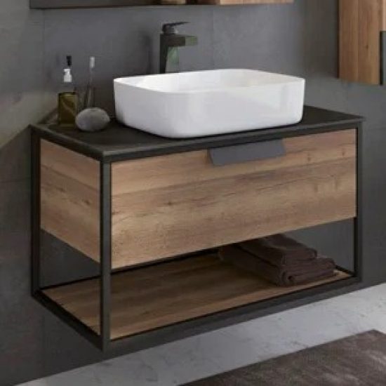 Тумба с раковиной COMFORTY Кёльн 90-1, дуб темный