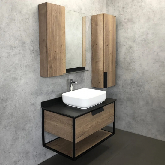 Тумба с раковиной COMFORTY Кёльн 90-1, дуб темный