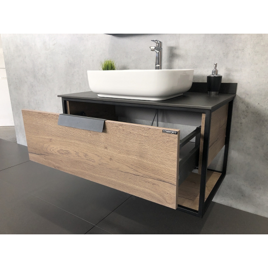 Тумба с раковиной COMFORTY Кёльн 90-1, дуб темный