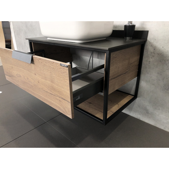 Тумба с раковиной COMFORTY Кёльн 90-1, дуб темный