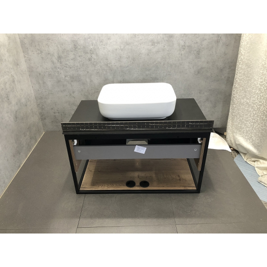 Тумба с раковиной COMFORTY Кёльн 90-1, дуб темный