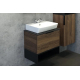 Тумба с раковиной COMFORTY Штутгарт 60 подвесная, дуб тёмно-коричневый