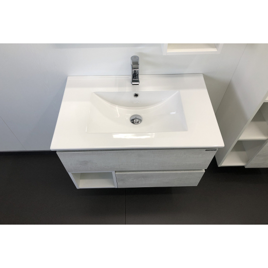 Тумба с раковиной COMFORTY Турин 75 дуб белый