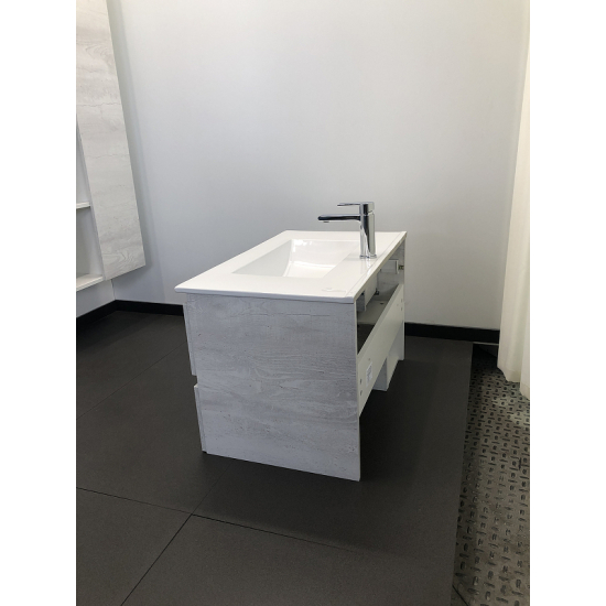 Тумба с раковиной COMFORTY Турин 75 дуб белый