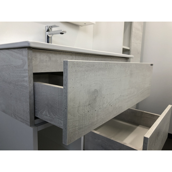 Тумба с раковиной COMFORTY Турин 75 дуб белый