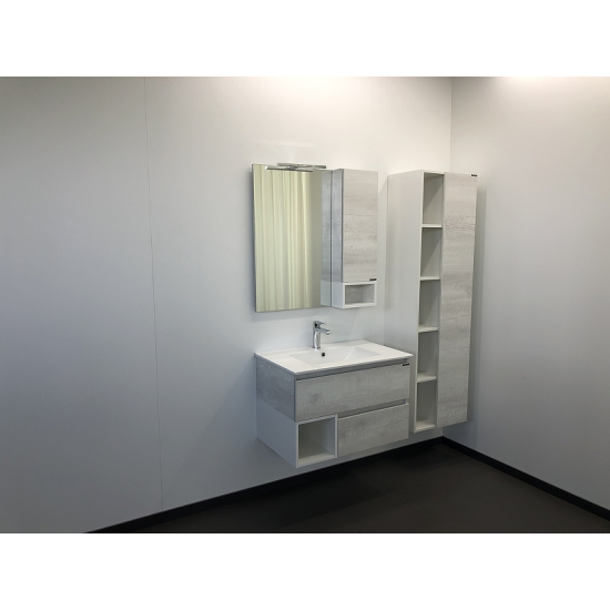 Тумба с раковиной COMFORTY Турин 75 дуб белый