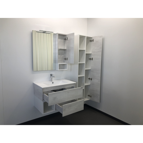 Тумба с раковиной COMFORTY Турин 75 дуб белый