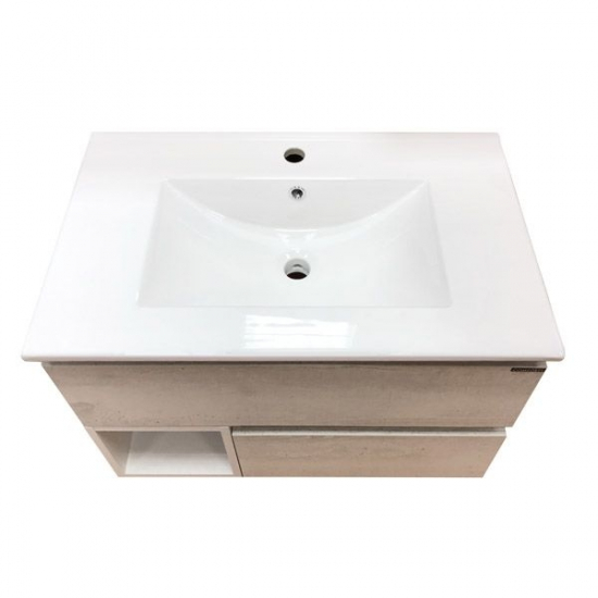 Тумба с раковиной COMFORTY Турин 75 дуб белый